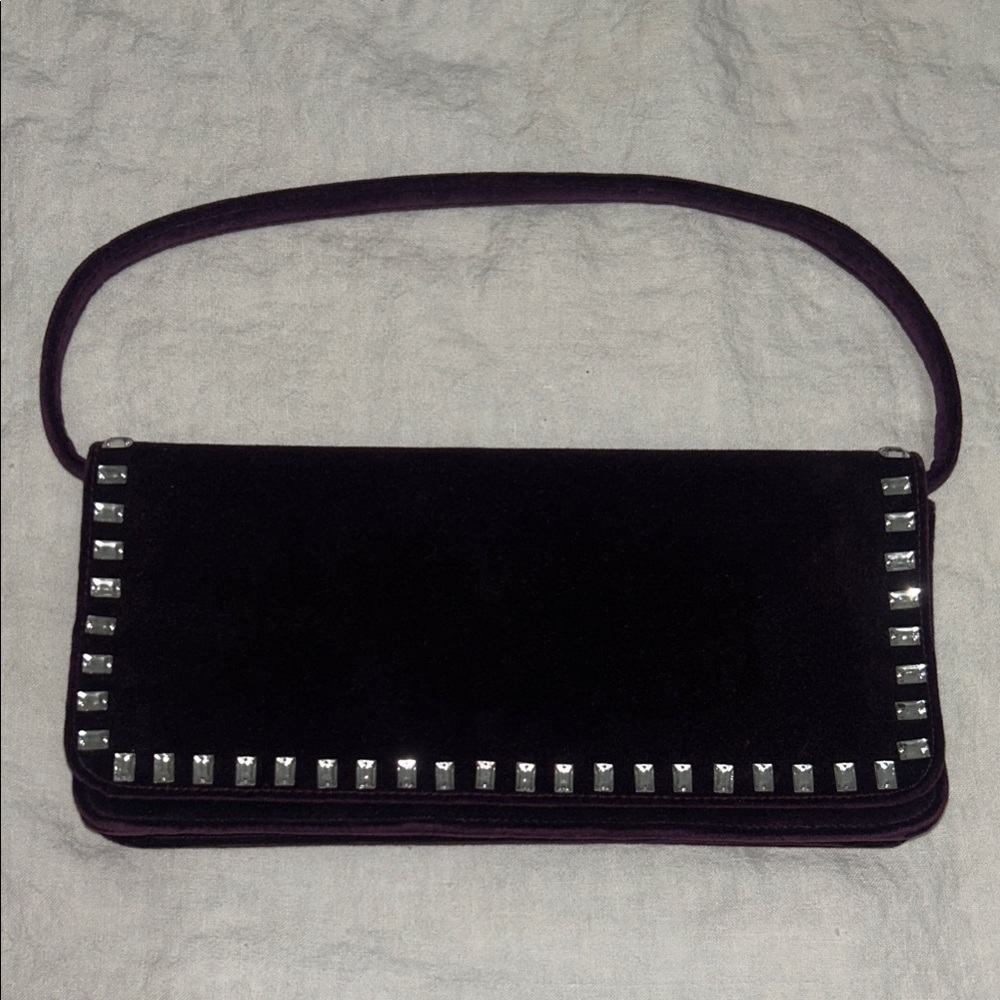 Y2K Style Victoria's Secret Satin Handbag in Plum